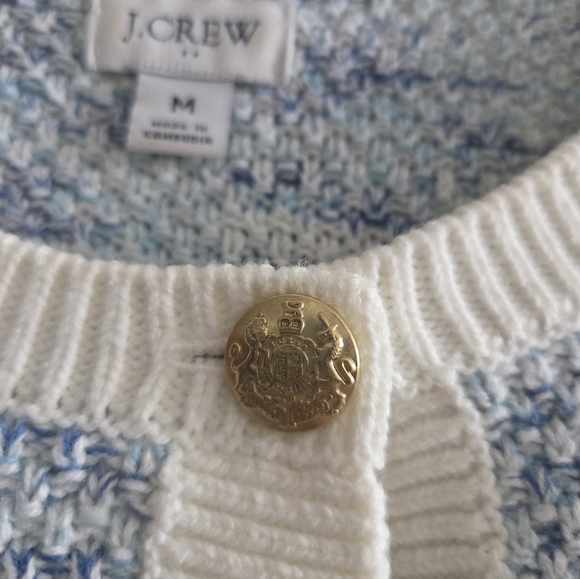 JCrew Factory Stitched cardigan sweater, Sz M - Picture 3 of 4